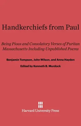 Tompson / Wilson / Hayden |  Handkerchiefs from Paul | Buch |  Sack Fachmedien