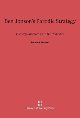 Watson |  Ben Jonson's Parodic Strategy | Buch |  Sack Fachmedien