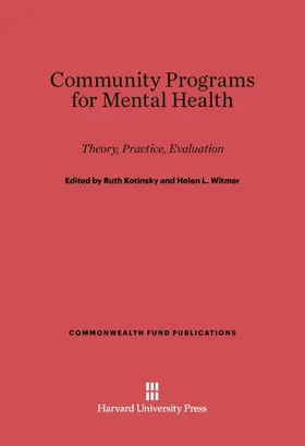 Kotinsky / Witmer |  Community Programs for Mental Health | Buch |  Sack Fachmedien