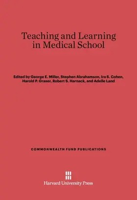 Miller |  Teaching and Learning in Medical School | Buch |  Sack Fachmedien