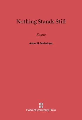 Schlesinger |  Nothing Stands Still | Buch |  Sack Fachmedien