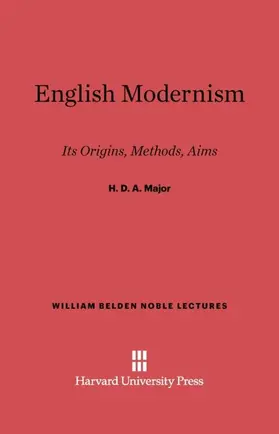Major |  English Modernism | Buch |  Sack Fachmedien