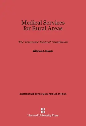 Massie |  Medical Services for Rural Areas | Buch |  Sack Fachmedien