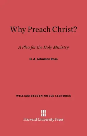 Ross |  Why Preach Christ? | Buch |  Sack Fachmedien