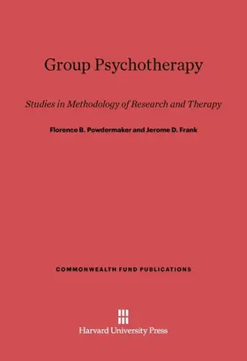 Powdermaker / Frank |  Group Psychotherapy | Buch |  Sack Fachmedien