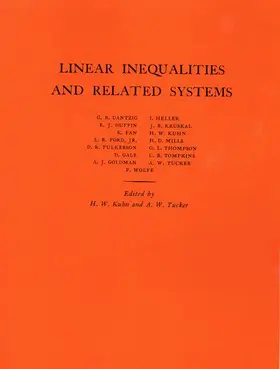 Kuhn / Tucker |  Linear Inequalities and Related Systems | Buch |  Sack Fachmedien