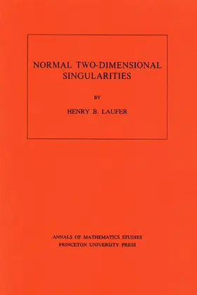 Laufer |  Normal Two-Dimensional Singularities | Buch |  Sack Fachmedien