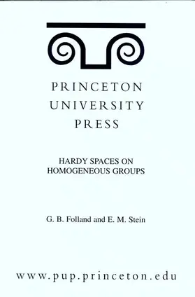 Folland / Stein |  Hardy Spaces on Homogeneous Groups | Buch |  Sack Fachmedien