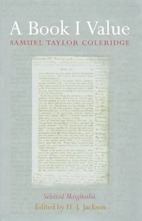Coleridge / Jackson | A Book I Value | Buch | 978-0-691-11317-3 | www.sack.de
