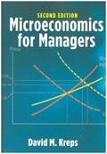 Kreps |  Microeconomics for Managers, 2nd Edition | Buch |  Sack Fachmedien