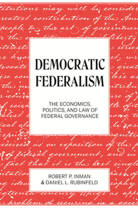 Inman / Rubinfeld | Democratic Federalism | E-Book | sack.de