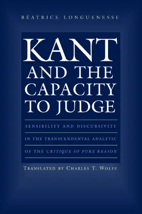 Longuenesse |  Kant and the Capacity to Judge | eBook | Sack Fachmedien