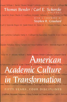 Bender / Schorske |  American Academic Culture in Transformation | eBook | Sack Fachmedien