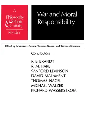 Cohen |  War and Moral Responsibility | eBook | Sack Fachmedien