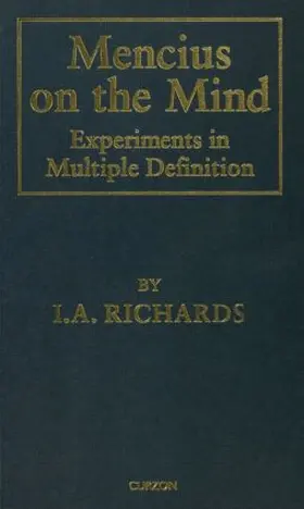 Richards |  Mencius on the Mind | Buch |  Sack Fachmedien