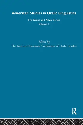 Oinas / Householder |  American Studies in Uralic Linguistics | Buch |  Sack Fachmedien