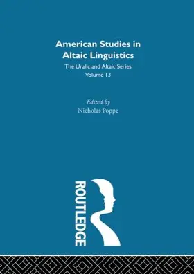 Poppe |  American Studies in Altaic Linguistics | Buch |  Sack Fachmedien