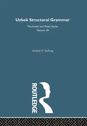 Sjoberg |  Uzbek Structural Grammar | Buch |  Sack Fachmedien