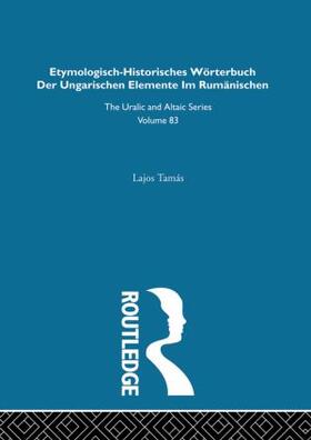 Tamas | Etymologisch-Historisches Worterbuch der Ungarischen Elemente in Rumanischen | Buch | 978-0-7007-0883-3 | sack.de