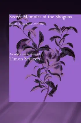 Titsingh / Screech | Secret Memoirs of the Shoguns | Buch | 978-0-7007-1720-0 | www.sack.de