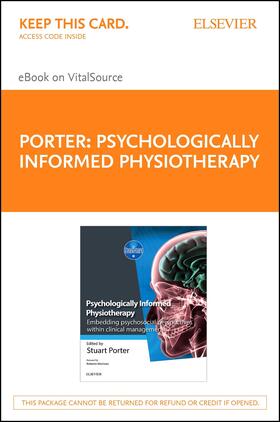 Porter | Psychologically Informed Physiotherapy E-Book | E-Book | sack.de