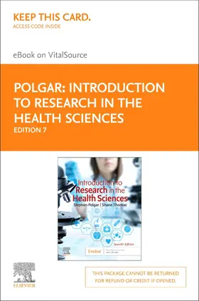 Thomas / Polgar |  Introduction to Research in the Health Sciences - E-Book | eBook | Sack Fachmedien