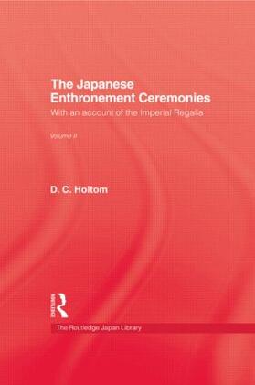 Holtom | Japanese Enthronement Ceremonies | Buch | 978-0-7103-0522-0 | sack.de