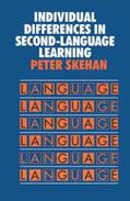 Skehan |  Individual Differences in Second Language Learning | Buch |  Sack Fachmedien