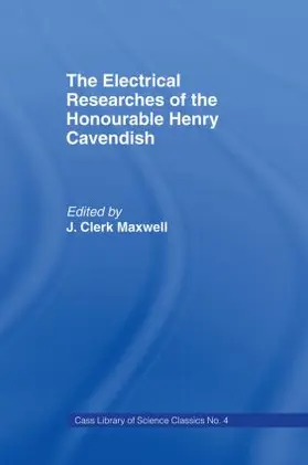 Maxwell |  Electrical Researches of the Honorable Henry Cavendish | Buch |  Sack Fachmedien