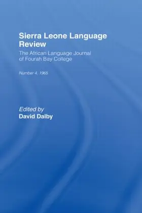 Dalby |  African Language Review | Buch |  Sack Fachmedien