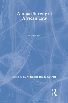 Cotran / Rubin |  Annual Survey of African Law Cb | Buch |  Sack Fachmedien