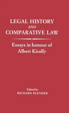 Plender |  Legal History and Comparative Law | Buch |  Sack Fachmedien