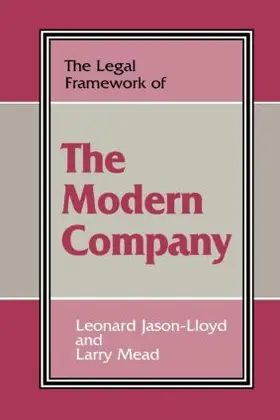 Jason-Lloyd / Mead |  The Legal Framework of the Modern Company | Buch |  Sack Fachmedien