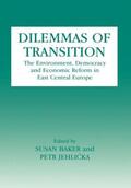 Baker / Jehlicka |  Dilemmas of Transition | Buch |  Sack Fachmedien