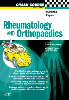 Marsland / Kapoor | Crash Course Rheumatology and Orthopaedics | Buch | 978-0-7234-3471-9 | sack.de