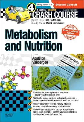 Appleton / Vanbergen | Crash Course: Metabolism and Nutrition: Updated Print + eBook Edition | Buch | 978-0-7234-3853-3 | sack.de