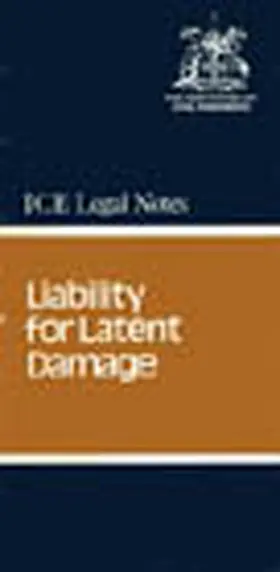  Liability for Latent Damage | Buch |  Sack Fachmedien