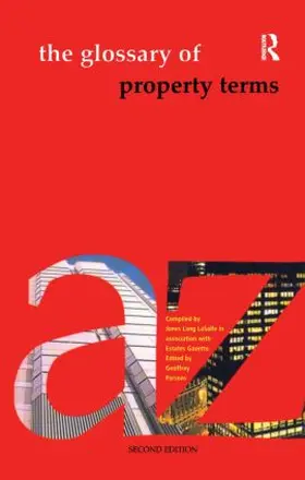 Parsons |  The Glossary of Property Terms | Buch |  Sack Fachmedien