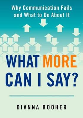 Booher |  What More Can I Say? | Buch |  Sack Fachmedien