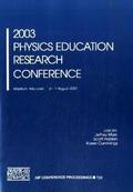 Cummings / Marx / Franklin |  2003 Physics Education Research Conference | Buch |  Sack Fachmedien