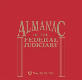  Almanac of the Federal Judiciary | Loseblattwerk |  Sack Fachmedien
