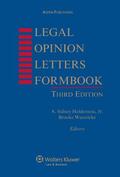 Holderness / Wunnicke |  Legal Opinion Letters Formbook | Buch |  Sack Fachmedien