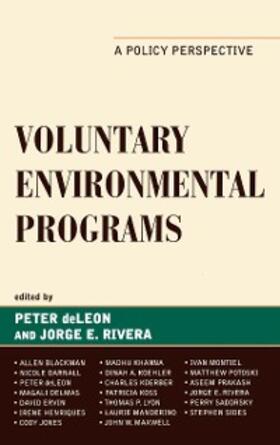 Deleon / Rivera |  Voluntary Environmental Programs | eBook | Sack Fachmedien
