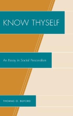 Buford |  Know Thyself | eBook | Sack Fachmedien