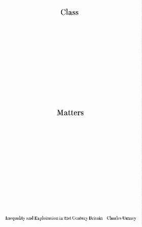 Umney |  Class Matters | Buch |  Sack Fachmedien