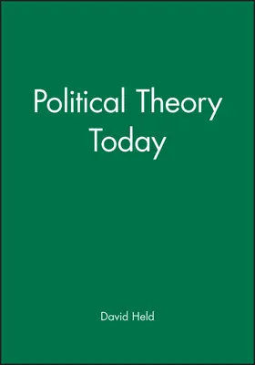 Held |  Political Theory Today | Buch |  Sack Fachmedien