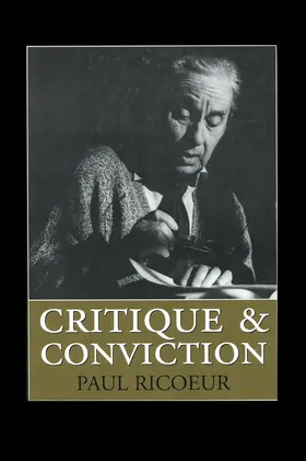 Ricoeur |  Critique and Conviction | Buch |  Sack Fachmedien