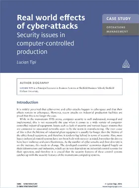 Tipi |  Case Study: Real World Effects of Cyber-Attacks | eBook | Sack Fachmedien