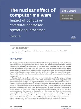 Tipi |  Case Study: The Nuclear Effect of Computer Malware | eBook | Sack Fachmedien