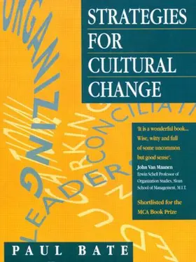 Bate |  Strategies for Cultural Change | Buch |  Sack Fachmedien